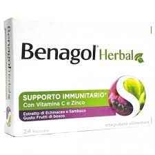 Reckitt Benckiser H.(it.) Benagol Herbal Frutti Di Bosco 24 Pastiglie